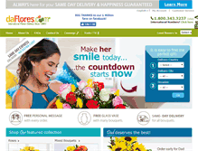 Tablet Screenshot of flowers.daflores.com